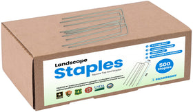 Sandbaggy 500-count pack organized as 100-staple bags for easy handling.