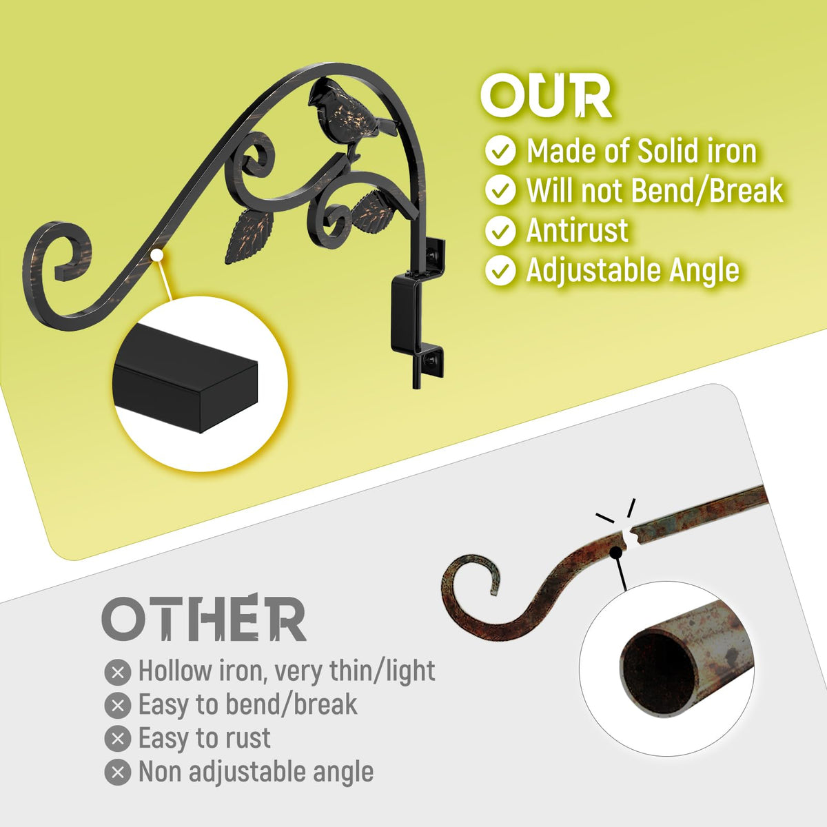 Sanduby easy-install hanging bracket with included screws and anchors