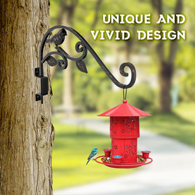 Sanduby versatile wall hanger for bird feeders, lanterns, and chimes