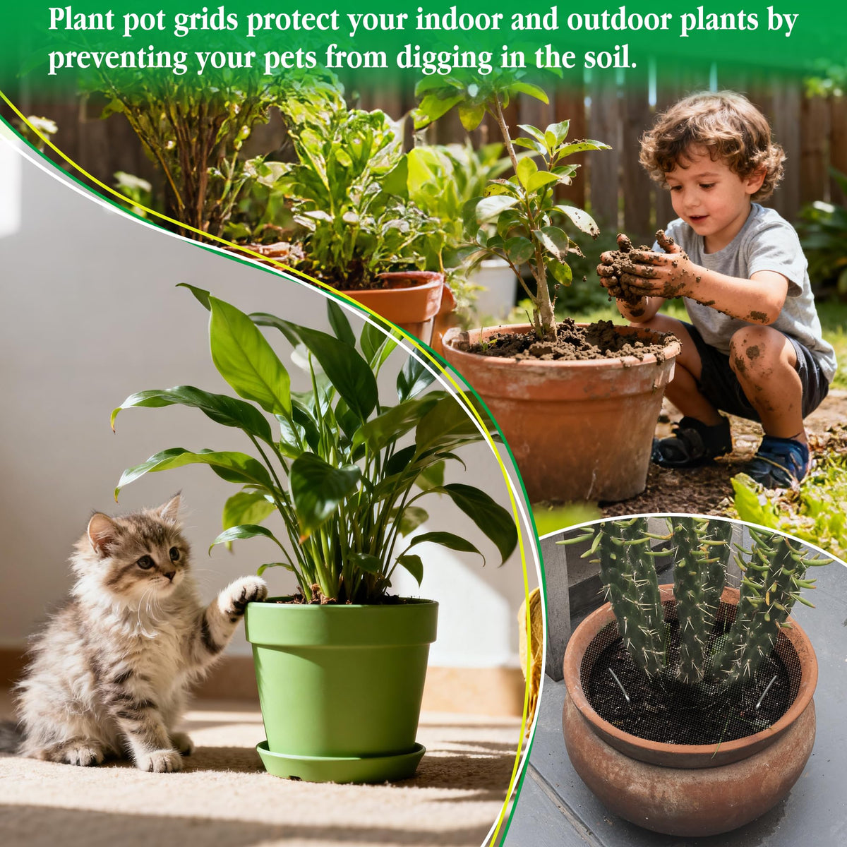 Sandure plant pot grid shows ventilated mesh for healthy watering