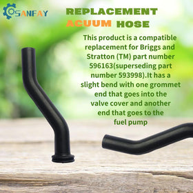SANFAY 596163 hose compatible with John Deere D125-D130 for simple replacement