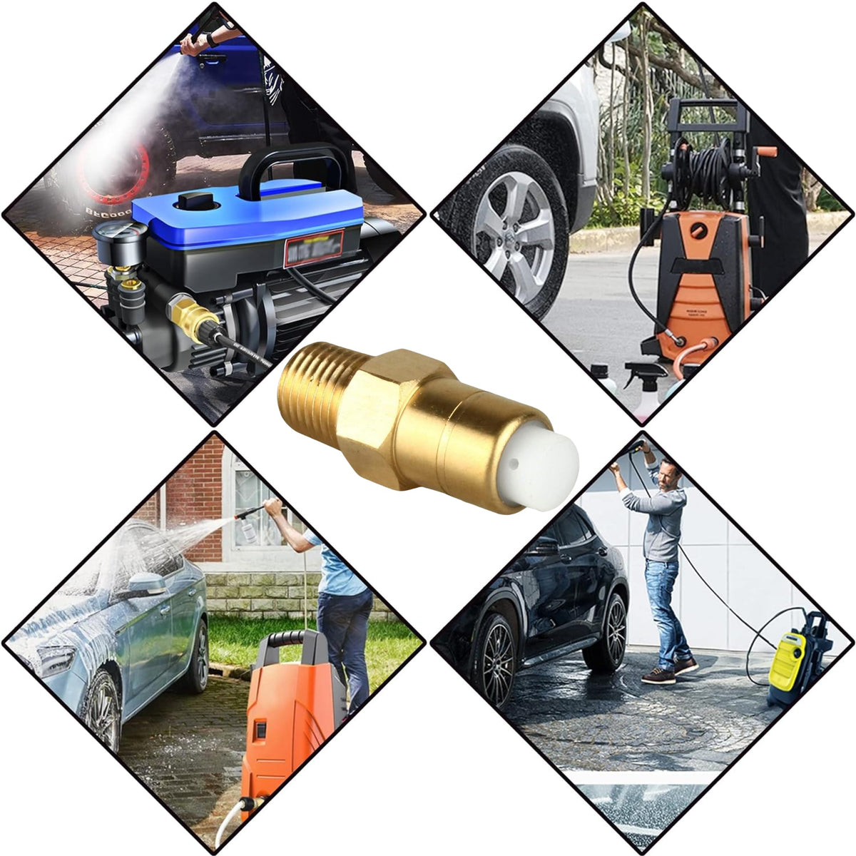 SANFAY brass relief valve minimizes spikes for safer operation.