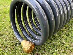 SANFU brass fittings provide easy attachment to standard garden spigots.