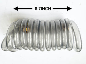 SANFU EVA recoil hose fully extended to 10ft for easy washing tasks.