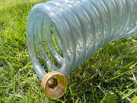 SANFU EVA recoil hose brass fittings provide durable outdoor connections.