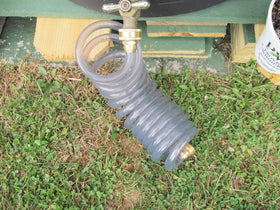 SANFU EVA recoil hose ideal for outdoor cleaning and porch washing.