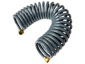 SANFU PU Recoil Hose 25ft compact coil saves deck space.