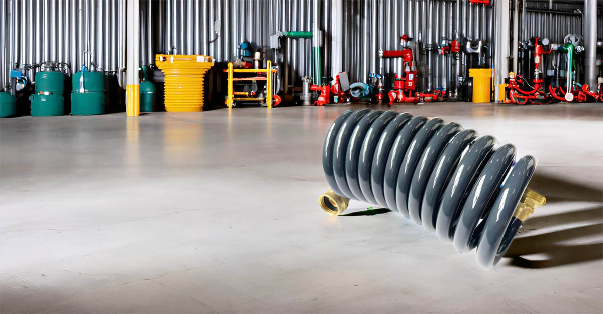 Sanfu PU Recoil Hose suitable for washing cars and trailers.