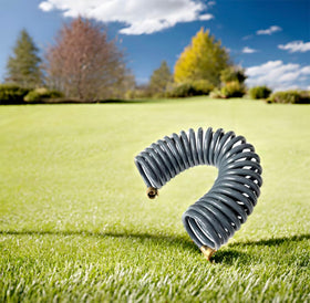 SANFU PU Recoil Hose easy for deck and patio cleaning.