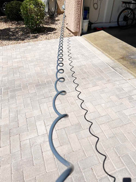 SANFU PU Recoil Hose ideal for marine use on boats.