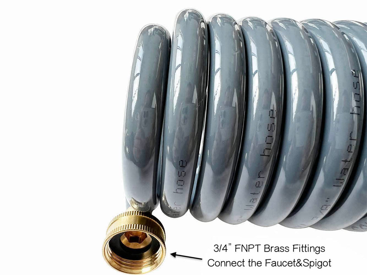 SANFU PU Recoil Hose retractable design keeps storage tidy.