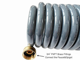 SANFU PU Recoil Hose retractable design keeps storage tidy.