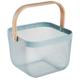 SANHSEHOME harvest basket seamless metal mesh with Aqua-Square design for quick washing