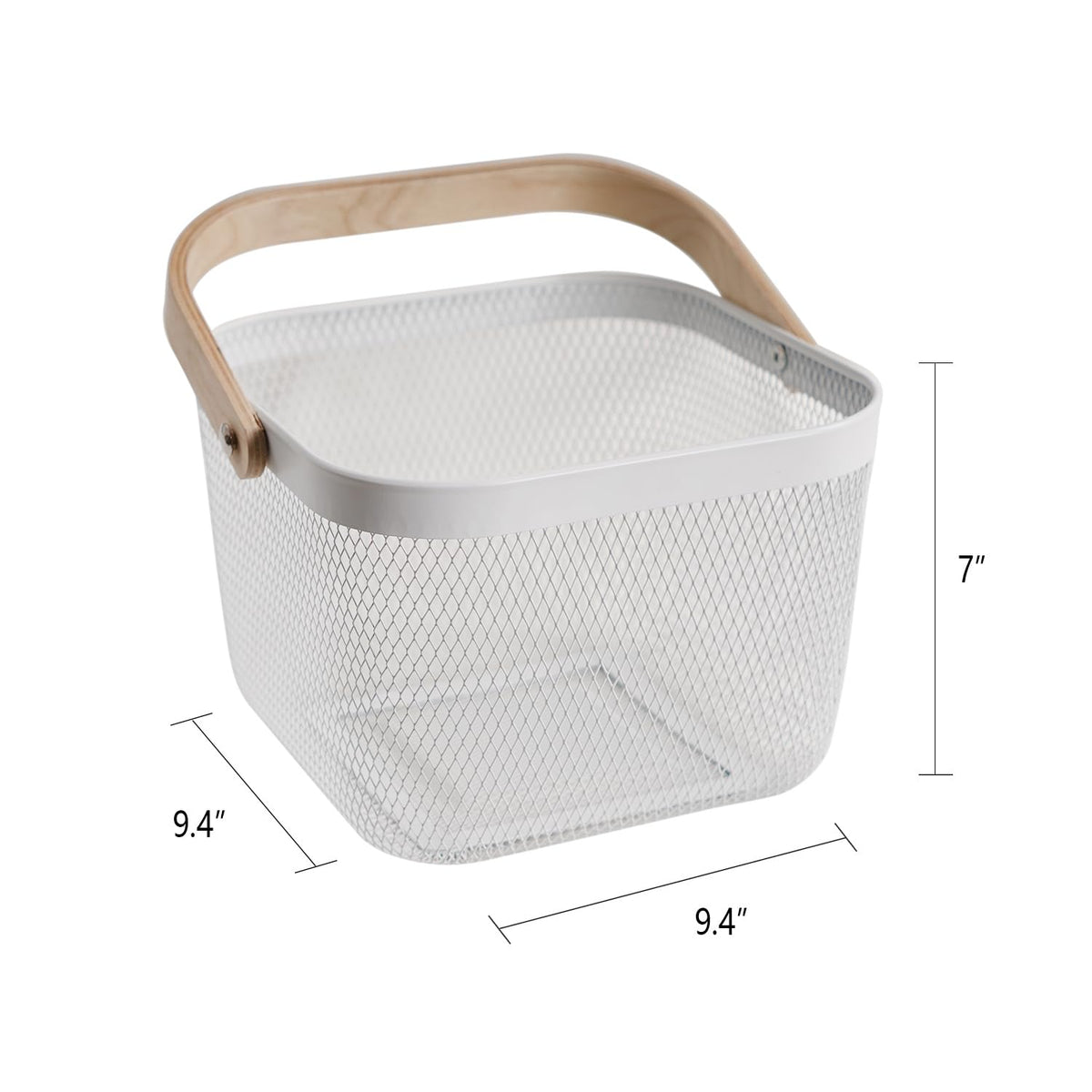 SANHSEHOME multi-use storage basket keeps kitchen and shelves tidy