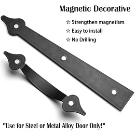 SANKINS magnetic hinges on steel doors provide quick mounting without drilling.