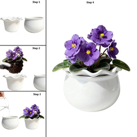 Sanmudecor bottom watering system inner pot supports steady moisture.