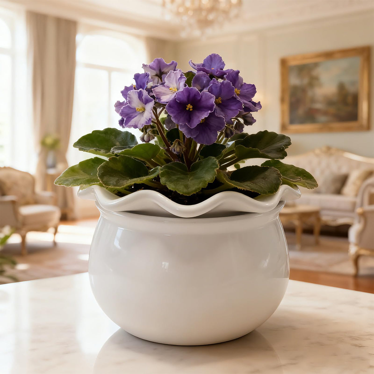 Sanmudecor desk/tabletop indoor plant pot for bright workspaces.