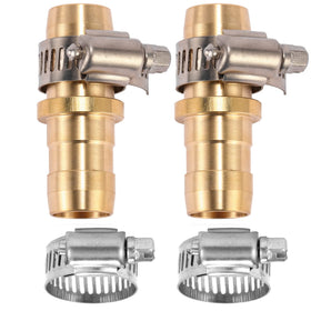 Sanpaint brass garden hose repair connector closeup showing durable construction for leak-minimizing joints
