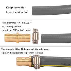 Sanpaint garden hose repair set packaging shows convenient two-set kit