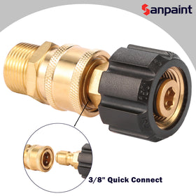 Sanpaint M22-15 to 3/8 inch adapter simplifies hose conversions