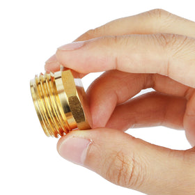 Sanpaint brass plug for outdoor faucet and hose setups, durable and reliable