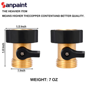 Sanpaint packaging includes four valves for convenient replacement and multi-outlet use