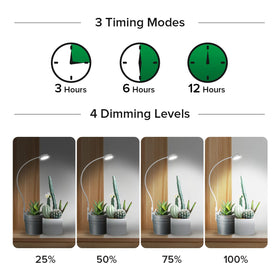 SANSI timer-equipped LED light displaying 3/6/12 hour cycling