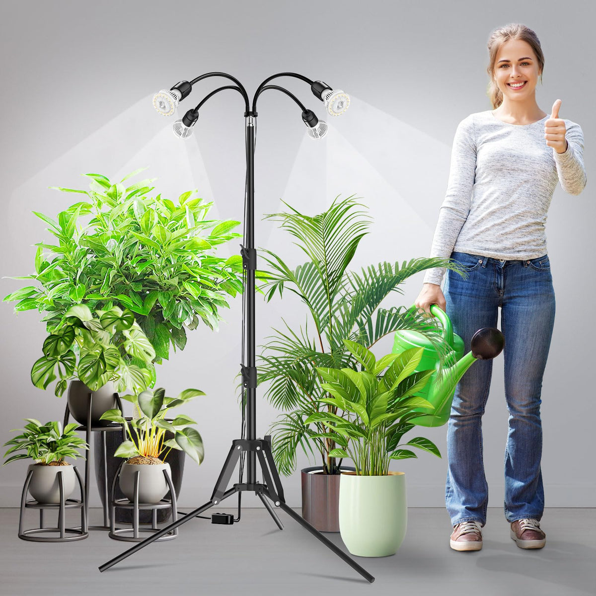 SANSI full-spectrum light supports a variety of indoor plants.