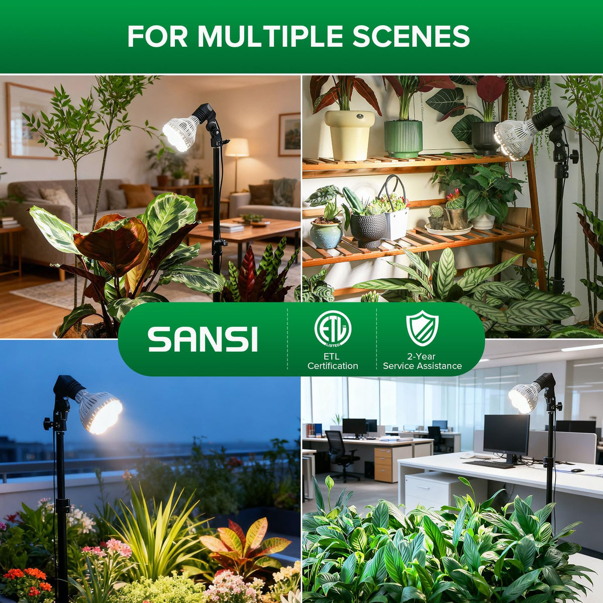 SANSI replaceable bulbs cut costs and reduce waste.