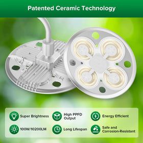 SANSI height adjustable from 47 to 70 inches for tall plants
