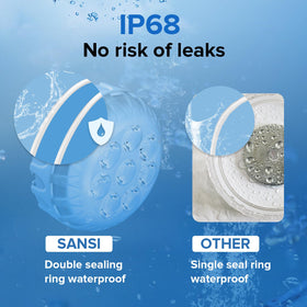 Long-lasting SANSI pool lights offer up to 60 hours of runtime per charge