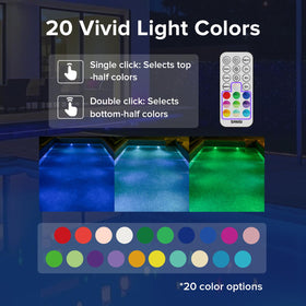 Remote-controlled SANSI pool lights with extended range for convenient use