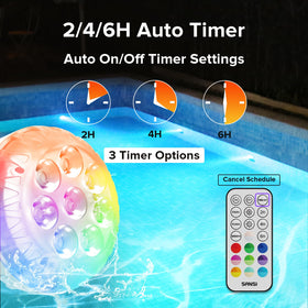 Includes magnets, suction cups, and glue for flexible installation of SANSI lights