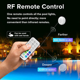SANSI pool lights with magnetic mount for quick secure placement