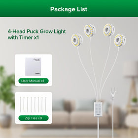 SANSI puck grow light ceramic heat sink detail for cooling.
