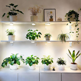 SANSI puck grow light installation kit includes tape and zip ties.