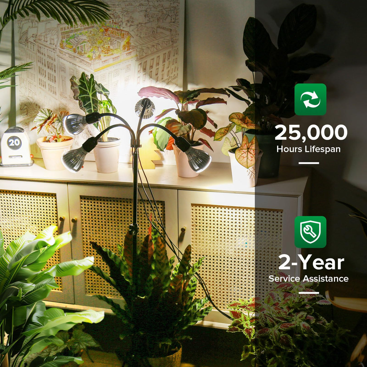 SANSI replaceable bulbs package supports long-term growing performance