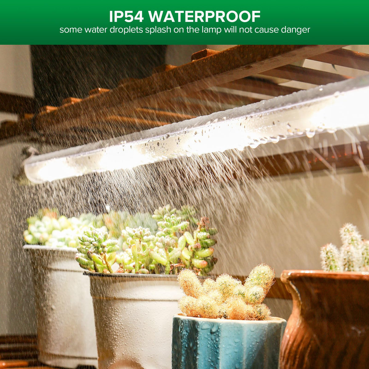 SANSI T8 dimming levels from 25% to 100% for diverse plant needs