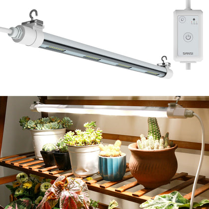 SANSI T8 grow light strip front view for seed starting and indoor growth