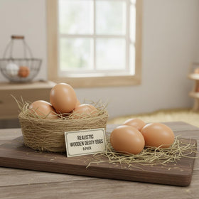 Santtbloom 8-pack fake chicken eggs provide durable training tools for coops.