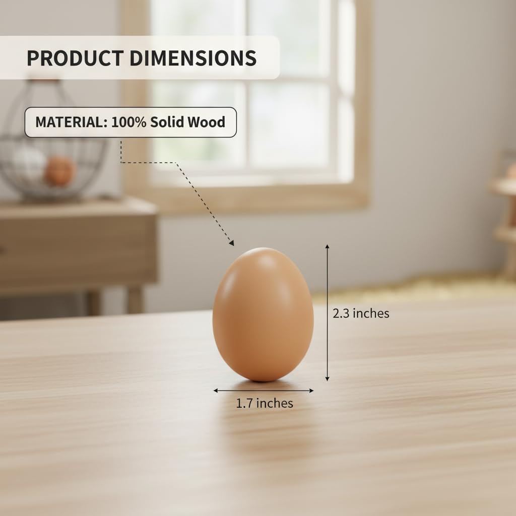 Santtbloom reusable wooden eggs are easy to clean and long lasting.