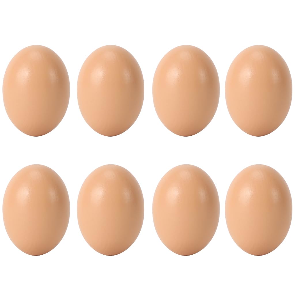 Santtbloom wooden fake egg placed in nesting box to encourage consistent laying.
