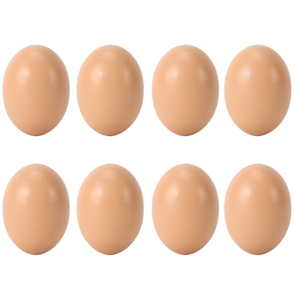 Santtbloom wooden fake egg placed in nesting box to encourage consistent laying.