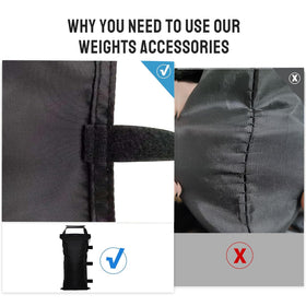 SANWAY portable weights for quick, secure canopy stabilization at events