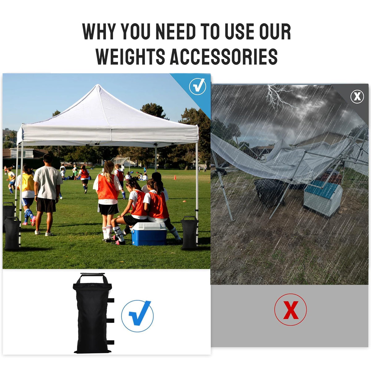 SANWAY waterproof-coated fabric protects contents during outdoor setups