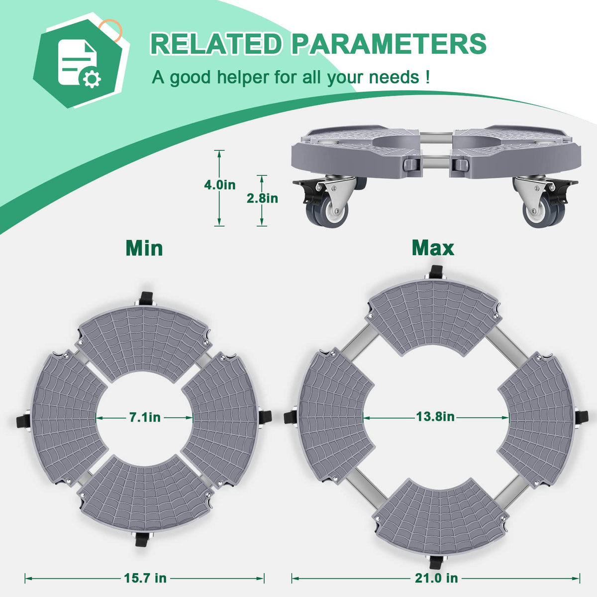 Sanyi Plant Caddy with brakes provides stable positioning on windy outdoor setups.
