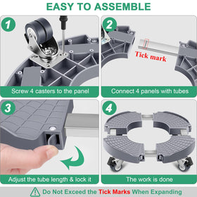 Sanyi Plant Caddy heavy-duty capacity supports large planters and other objects.
