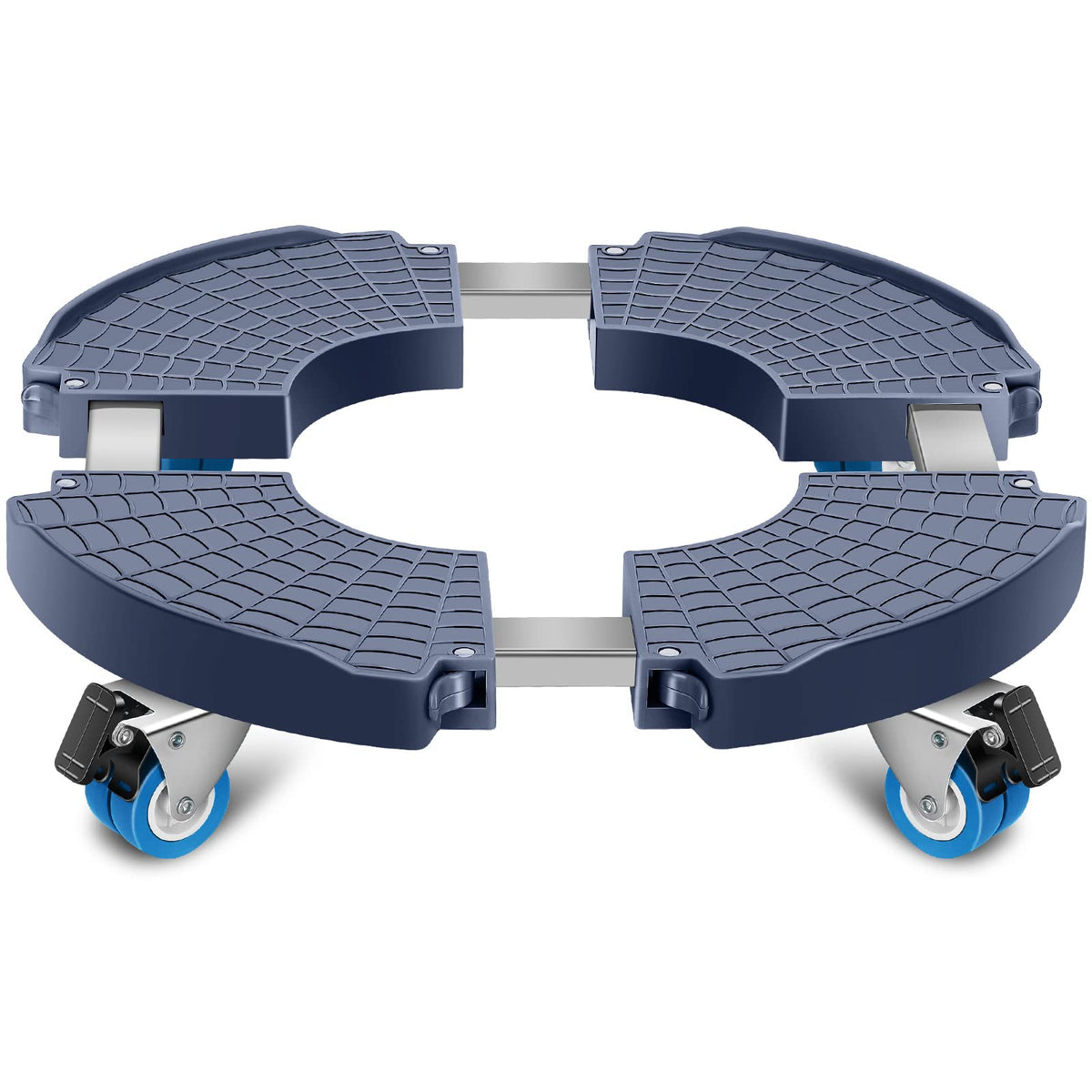 Sanyi Plant Caddy with Wheels demonstrates adjustable size for moving large planters.