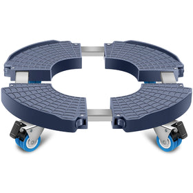 Sanyi Plant Caddy with Wheels demonstrates adjustable size for moving large planters.