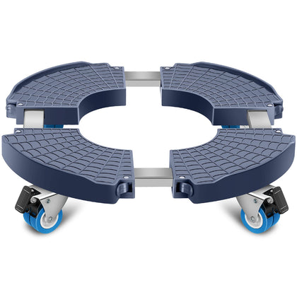 Sanyi Plant Caddy with Wheels demonstrates adjustable size for moving large planters.
